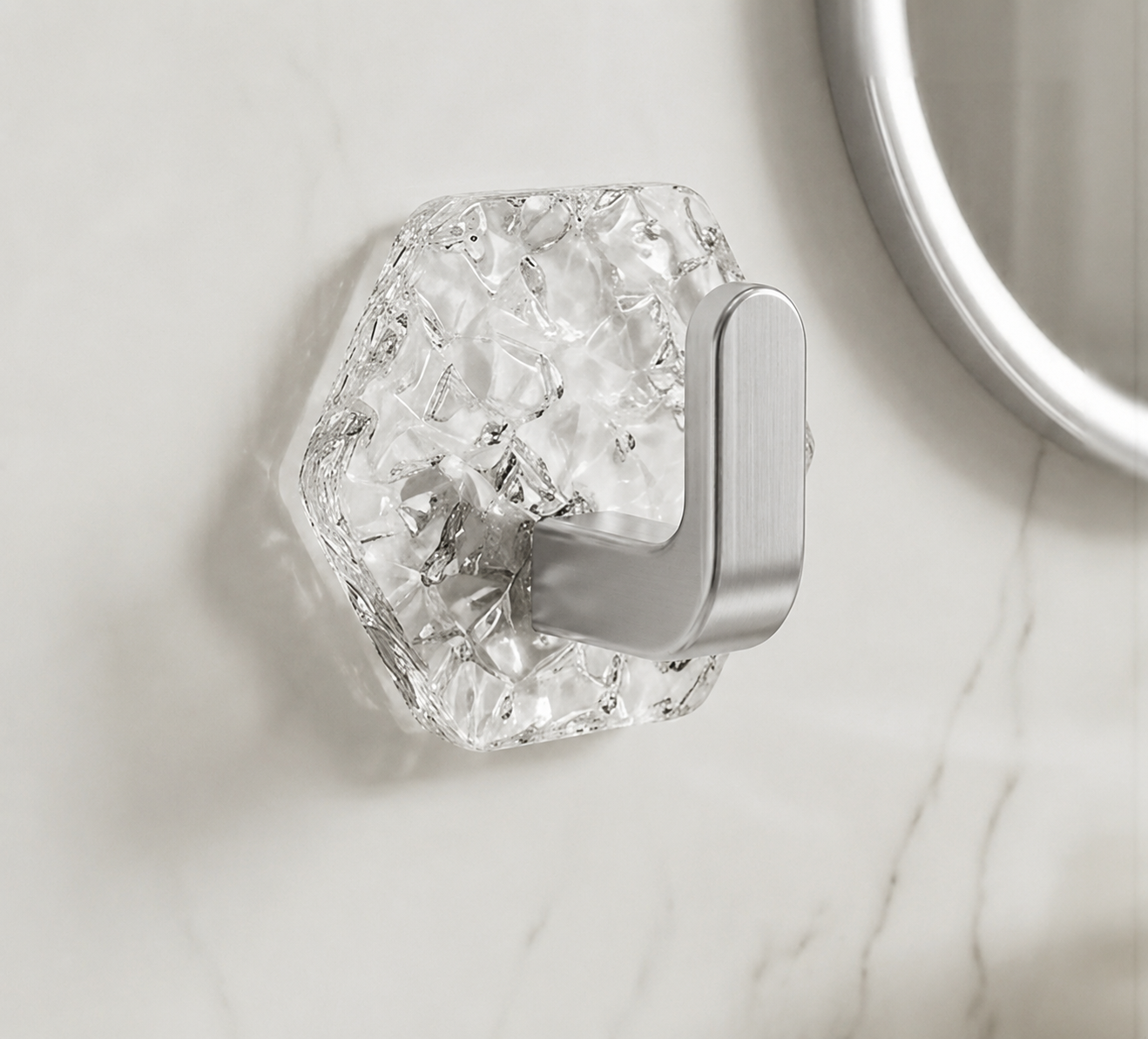 Self-Adhesive Hexagonal Hooks – Heavy Duty & Waterproof (10/20 Pack) -upsell