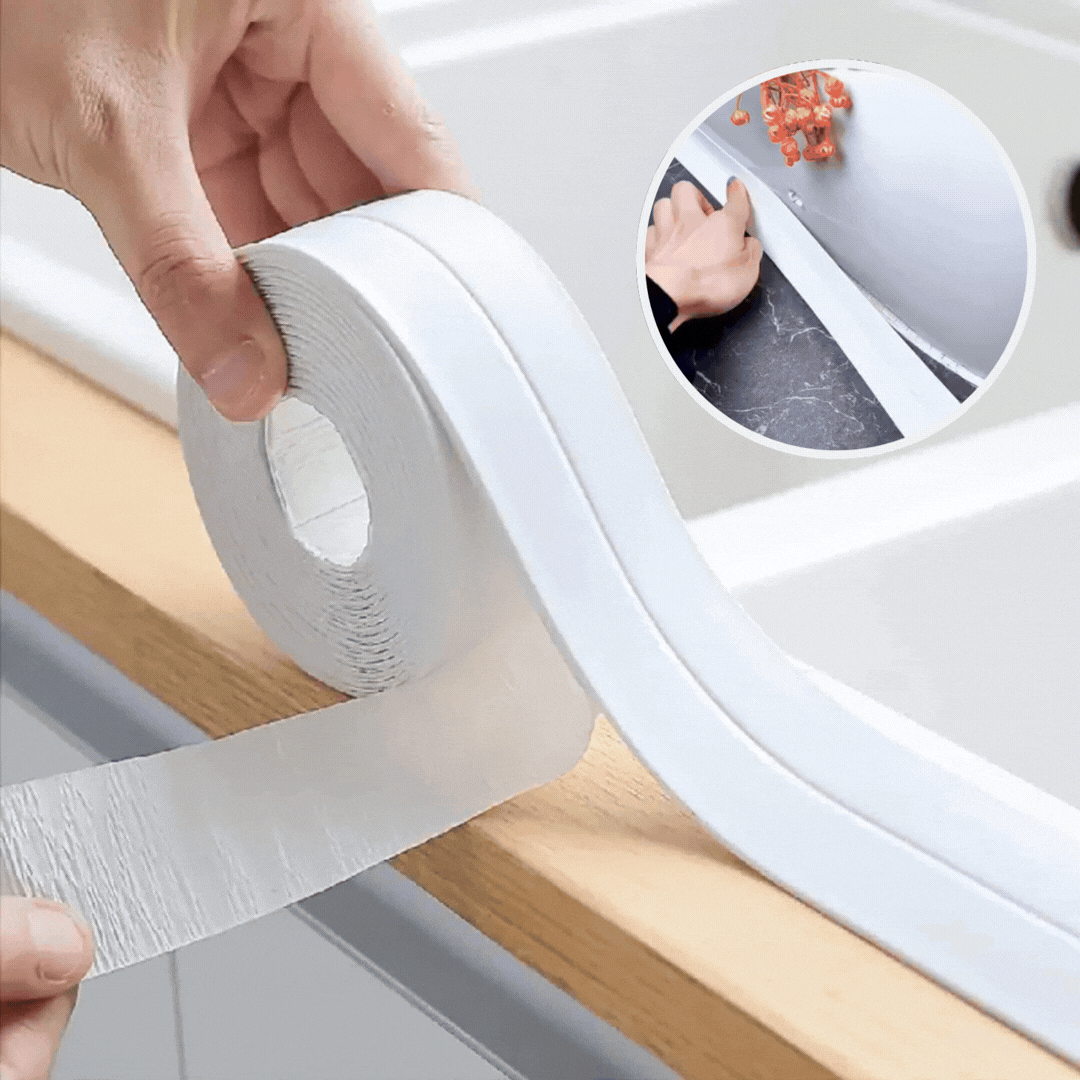 30% OFF! Waterproof Self-Adhesive Caulk Strip for Kitchen & Bathroom Sealing