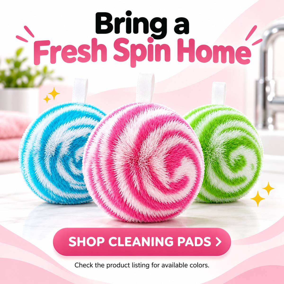 Desktop cleaning ball, bathroom countertop cleaning brush, bathroom sink, bathtub, washbasin, vanity, faucet brush