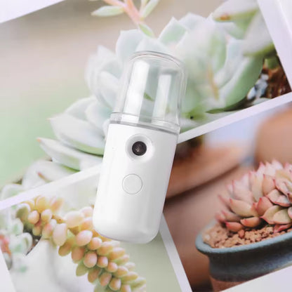 Portable USB-C Rechargeable Nano Mist Sprayer with 30ml Leak-Resistant Tank