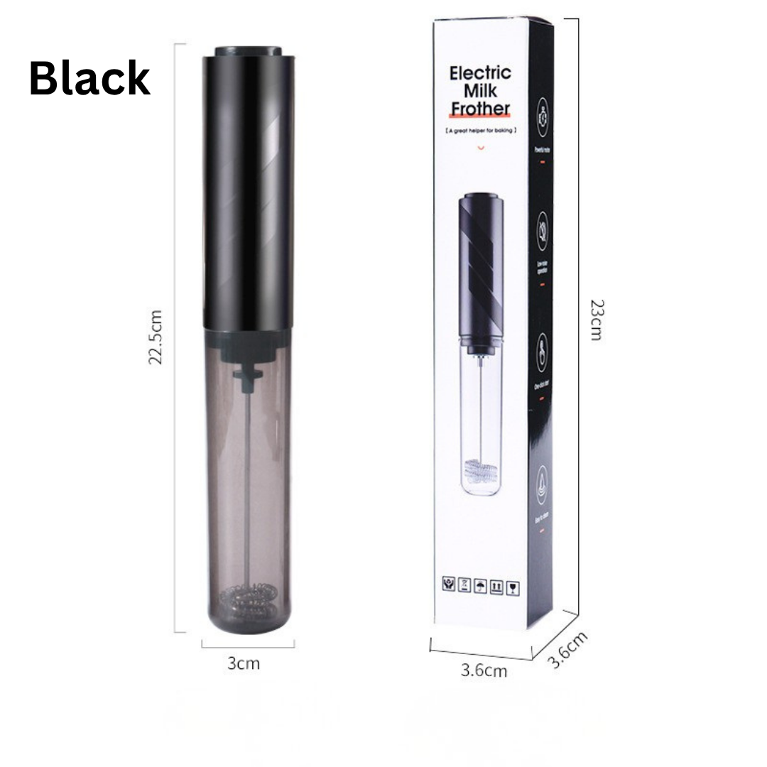 Handheld Milk Frother with Cover - 15-Second Silent Drink Mixer