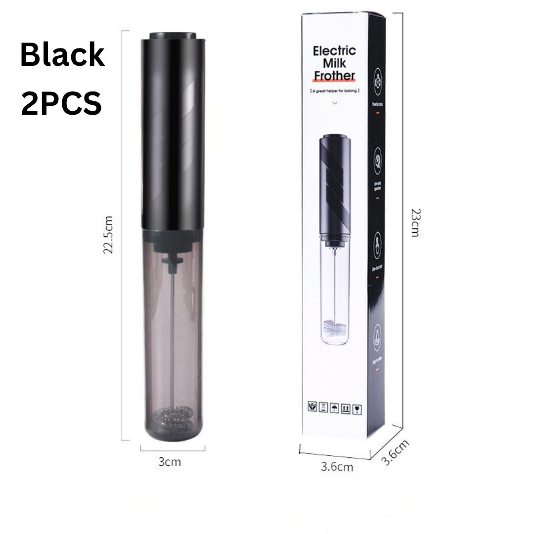 Handheld Milk Frother with Cover - 15-Second Silent Drink Mixer