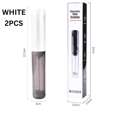 Handheld Milk Frother with Cover - 15-Second Silent Drink Mixer