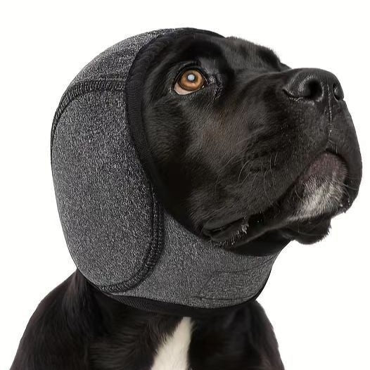 Dog Ear Protection Wrap – Anti-Anxiety Noise Muffling Earmuffs for Thunder, Fireworks & Grooming