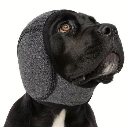 Dog Ear Protection Wrap – Anti-Anxiety Noise Muffling Earmuffs for Thunder, Fireworks & Grooming