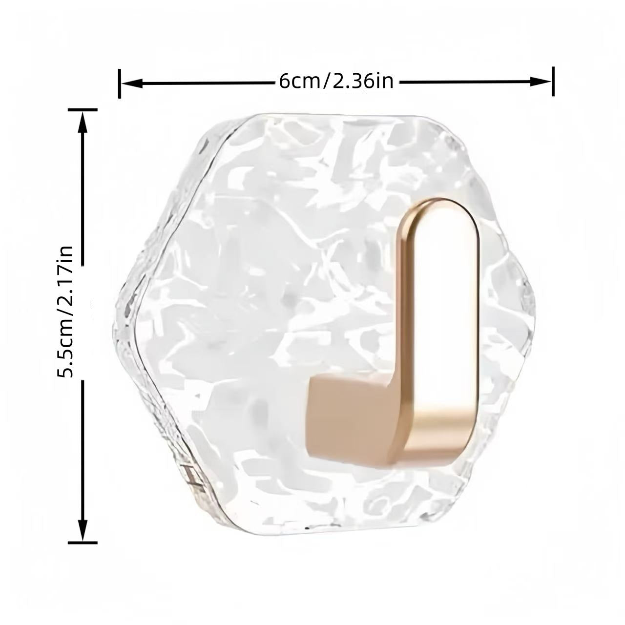 Self-Adhesive Hexagonal Hooks – Heavy Duty & Waterproof (10/20 Pack)