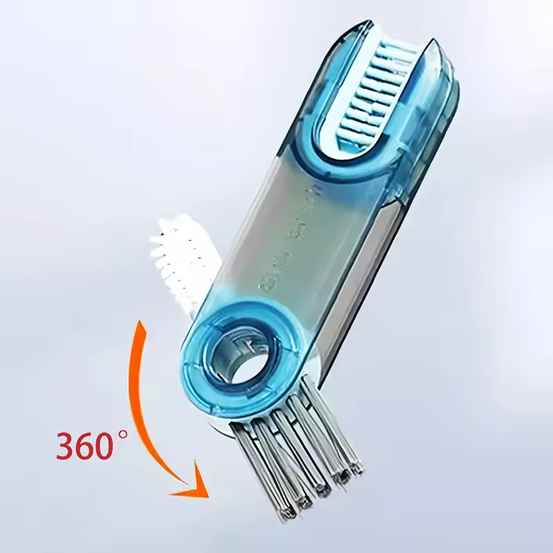 3-in-1 360° Bottle & Lid Cleaning Brush – Deep Clean Gaps, Grooves & Hard-to-Reach Corners