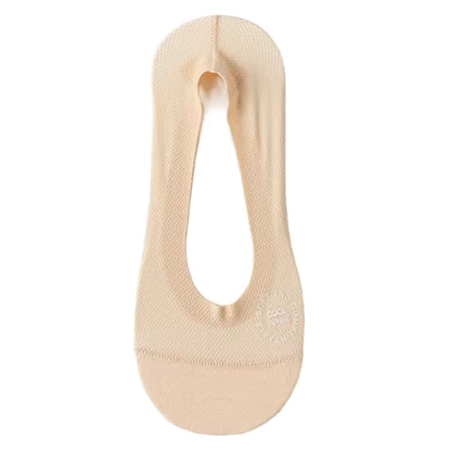 Ultra-Breathable No-Show Socks with Anti-Slip Heel Grip – Soft Low-Cut Mesh Footies