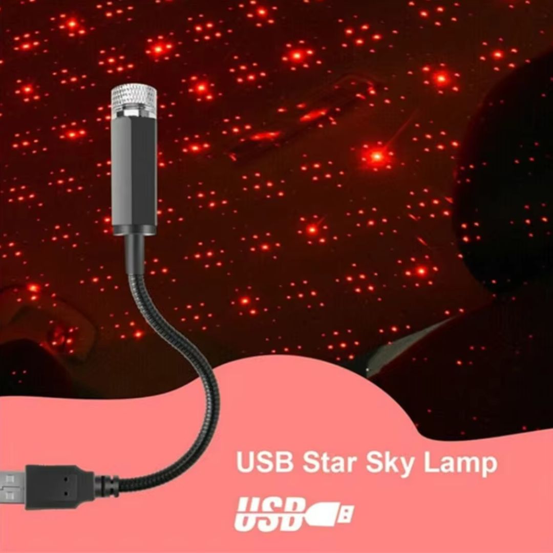 Starry Night Car Galaxy Laser Light Rotating 5-in-1 Cosmic Ambiance Projector