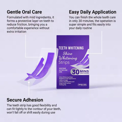 Shine Whitening Strips | 30-Minute Teeth Whitening Strips for a Brighter Smile