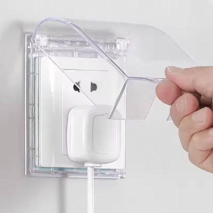 Clear Waterproof Socket Protection Cover – Splash-Resistant Outlet Shield for Home Use