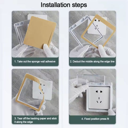 Clear Waterproof Socket Protection Cover – Splash-Resistant Outlet Shield for Home Use