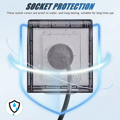 Clear Waterproof Socket Protection Cover – Splash-Resistant Outlet Shield for Home Use