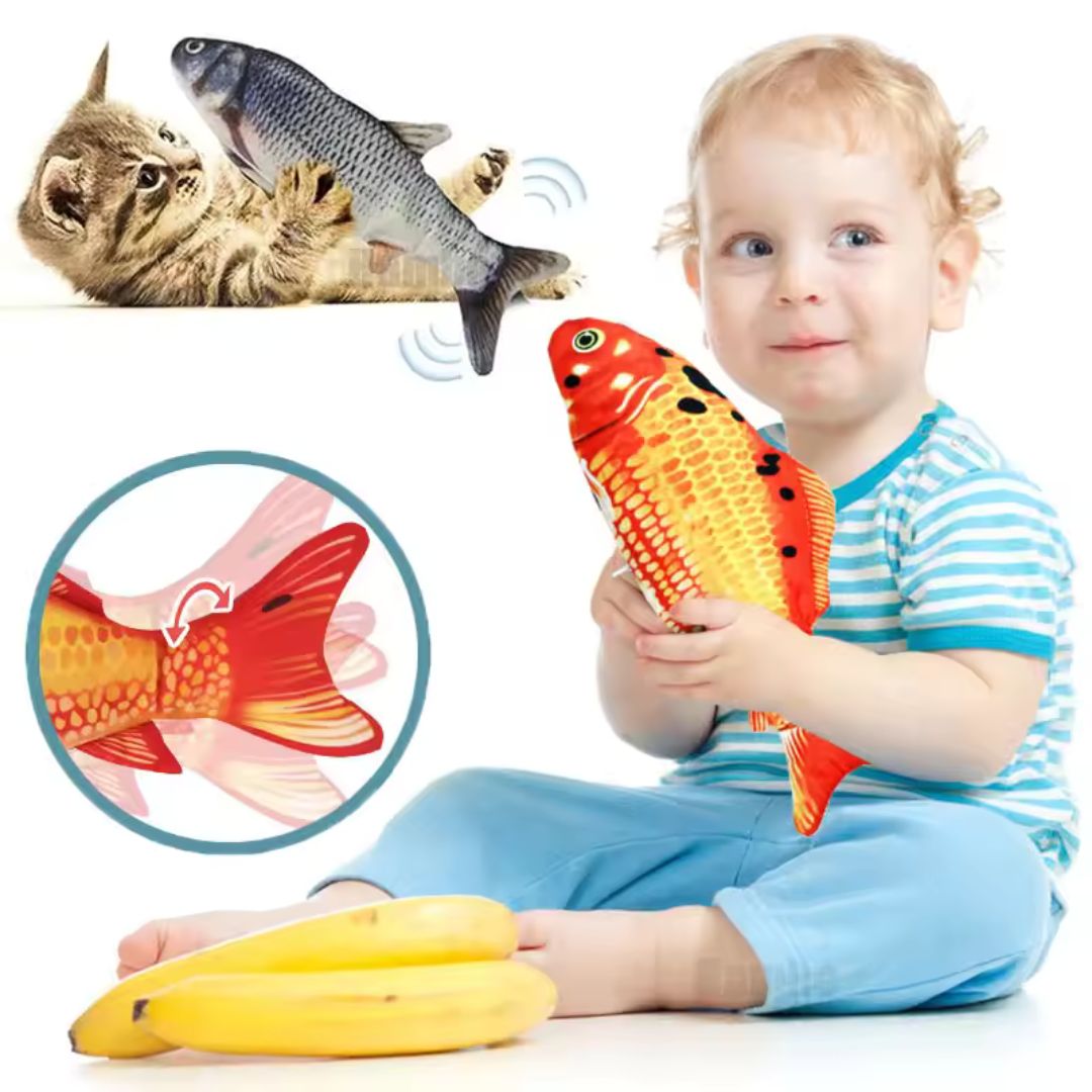Rechargeable Flopping Fish Toy with Realistic Swing Motion