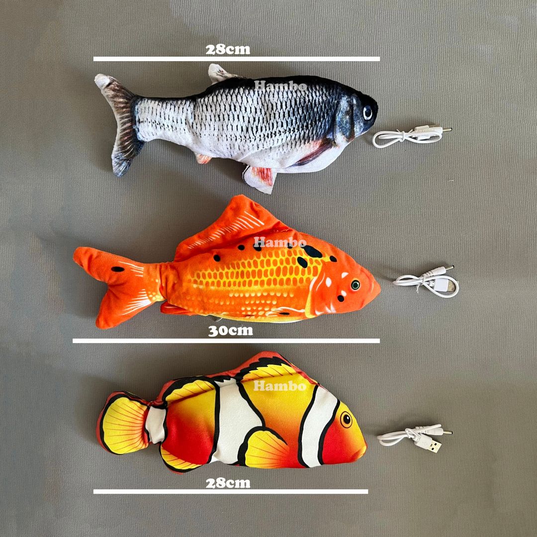Rechargeable Flopping Fish Toy with Realistic Swing Motion