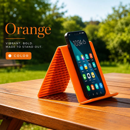 Flexible Roll-Up Silicone Phone & Tablet Stand – Portable 2-in-1 Device Stand and Protective Mat