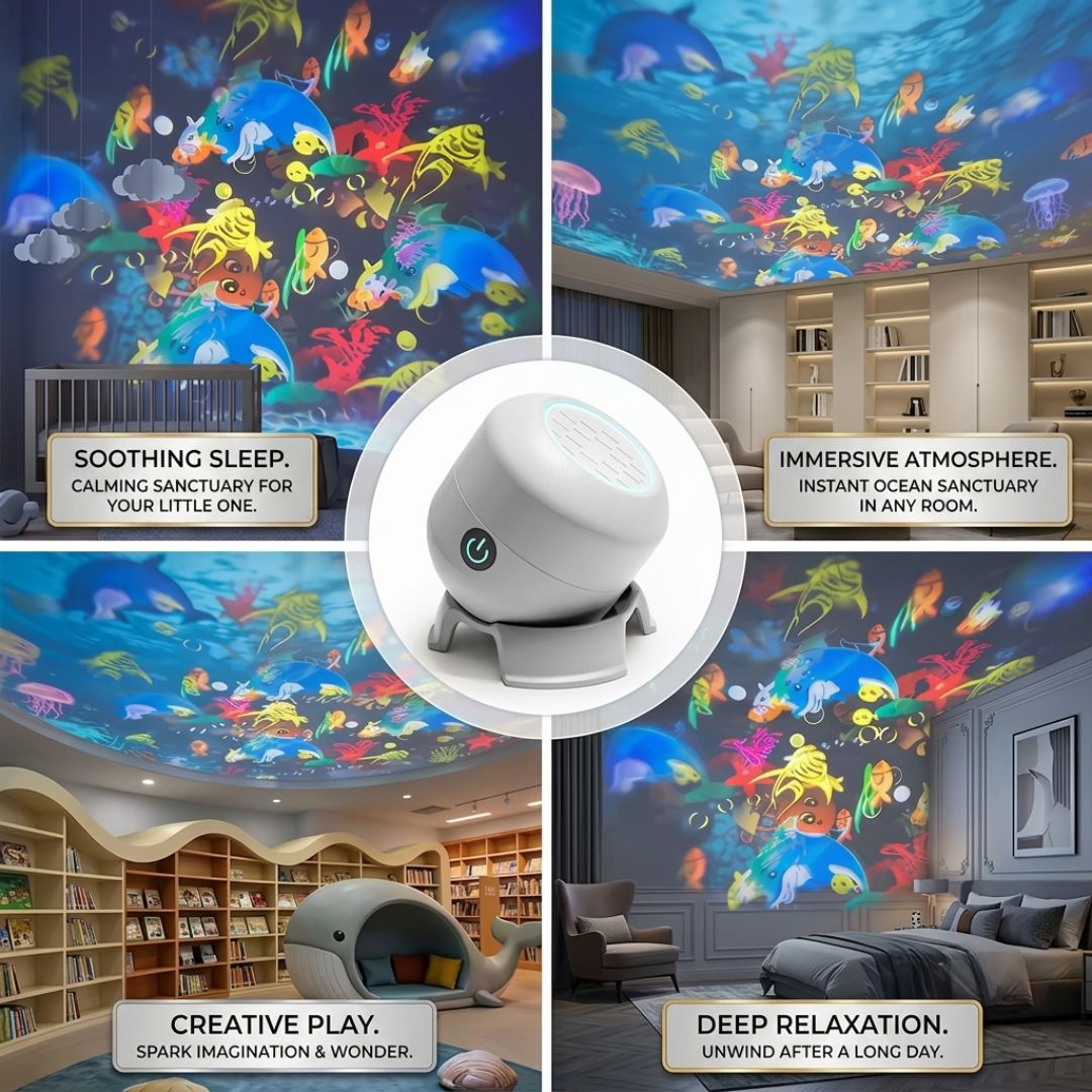 LED Ocean Projector Light – Transform Any Room Into a Starry Underwater Paradise
