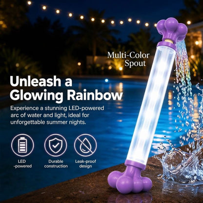 Ultimate Glow Water Gun | LED Rainbow Mist Blaster for Pool Parties & Backyard Fun