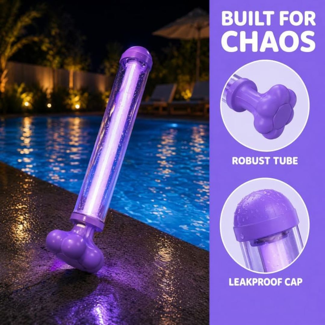 Ultimate Glow Water Gun | LED Rainbow Mist Blaster for Pool Parties & Backyard Fun