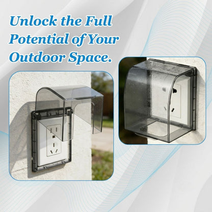 Clear Waterproof Socket Protection Cover – Splash-Resistant Outlet Shield for Home Use