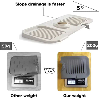 AquaShield™ Pro Silicone Sink Mat | No More Wet Countertops