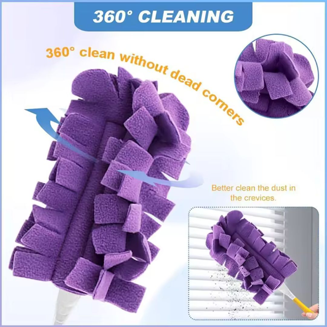 30% OFF! Duster Brush – Extendable Hair & Lint Cleaner for Sofa Gaps, Bookshelves & Light Fixtures