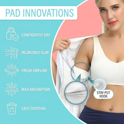 Ultra-Thin Disposable Underarm Sweat Pads – Invisible Shirt Protection