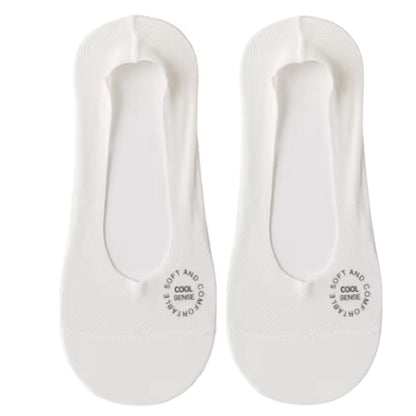 Ultra-Breathable No-Show Socks with Anti-Slip Heel Grip – Soft Low-Cut Mesh Footies