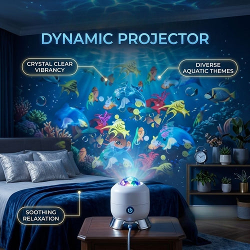 LED Ocean Projector Light – Transform Any Room Into a Starry Underwater Paradise
