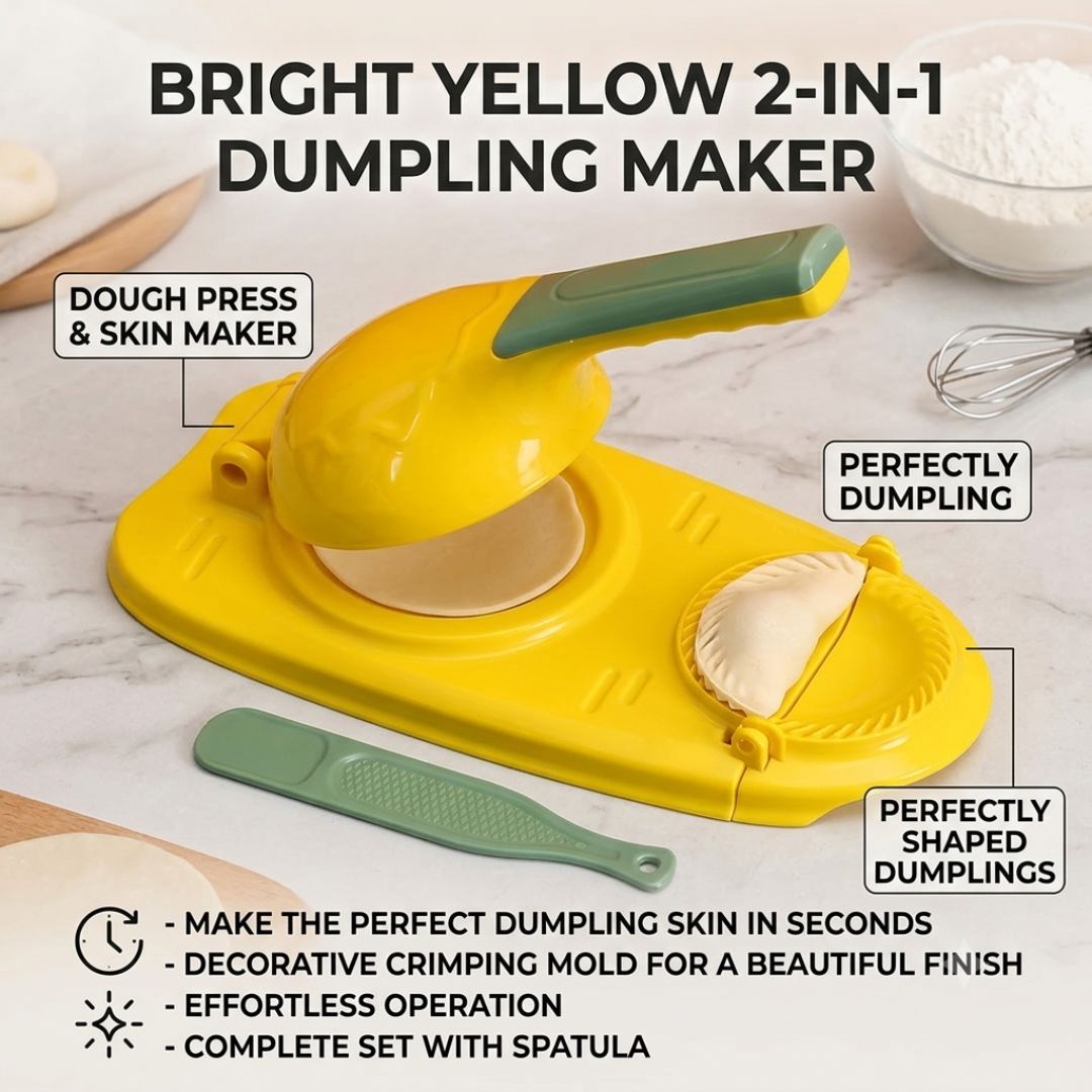 2-in-1 Dumpling Maker Press & Sealer | Easy Homemade Dumplings