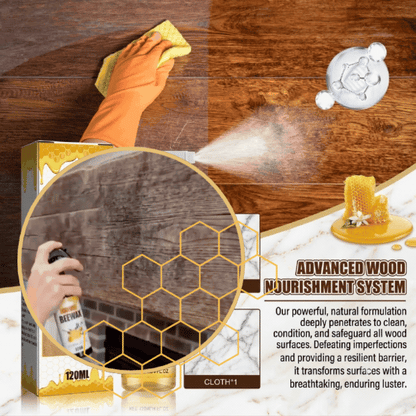 Premium Beeswax Wood Polish Spray | Restore Shine & Protect Furniture Instantly