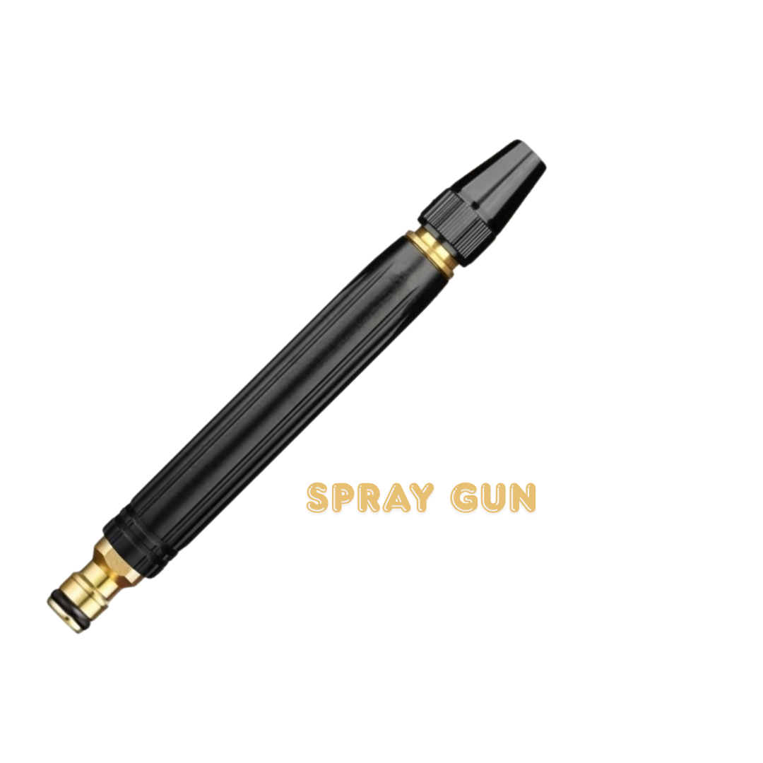 High-Pressure Water Nozzle | All-Metal Heavy Duty Hose Sprayer for Car Wash, Garden & Driveway Cleaning