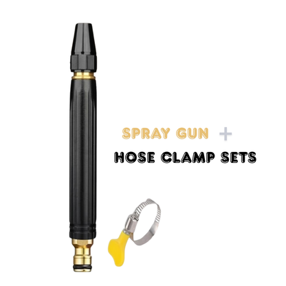 High-Pressure Water Nozzle | All-Metal Heavy Duty Hose Sprayer for Car Wash, Garden & Driveway Cleaning