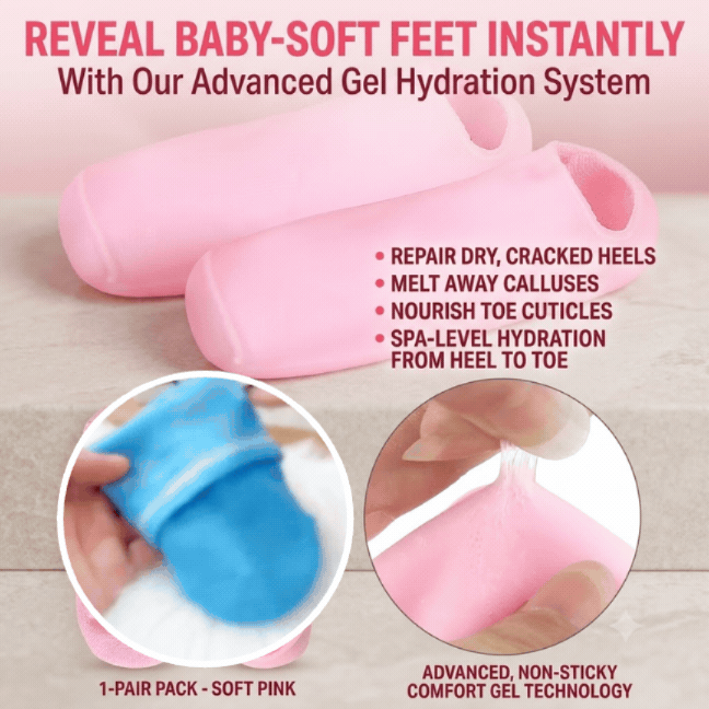 Deep Hydration Spa Gel Socks - Overnight Crack & Callus Healing Therapy