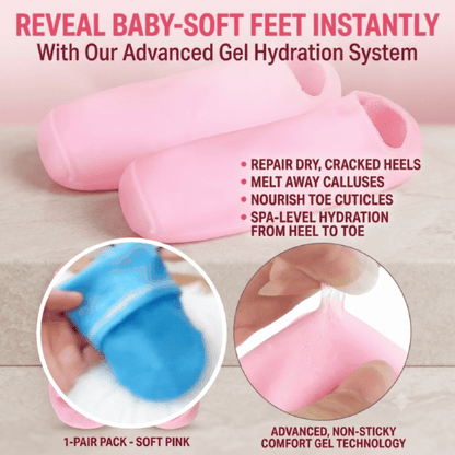 Deep Hydration Spa Gel Socks - Overnight Crack & Callus Healing Therapy