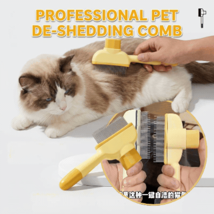 🌟 Ultimate Pet Grooming Comb | One-Click Self-Cleaning Brush for Dogs & Cats 🌟