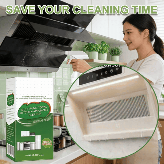 Effortless Grease Removal — Stoves, Range Hoods, & Sinks — Powerful Enzyme Action: Multifunctional Kitchen Appliance Cleaner