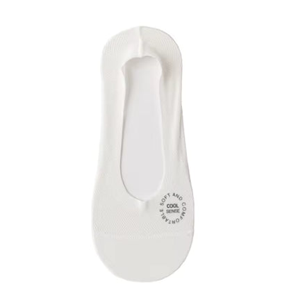 Ultra-Breathable No-Show Socks with Anti-Slip Heel Grip – Soft Low-Cut Mesh Footies