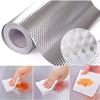 Premium Peel & Stick Kitchen Liner — Heat-Resistant, Oil-Repellent & Waterproof Surface Protector