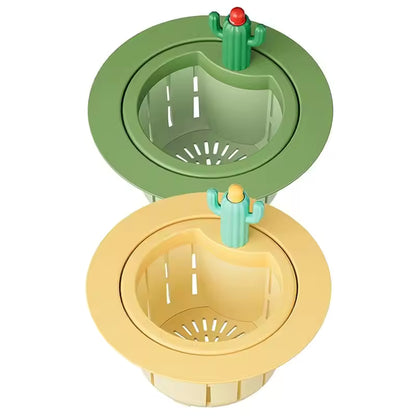 Cactus Sink Strainer: Stop Gross Clogs with One-Click Waste Disposal!
