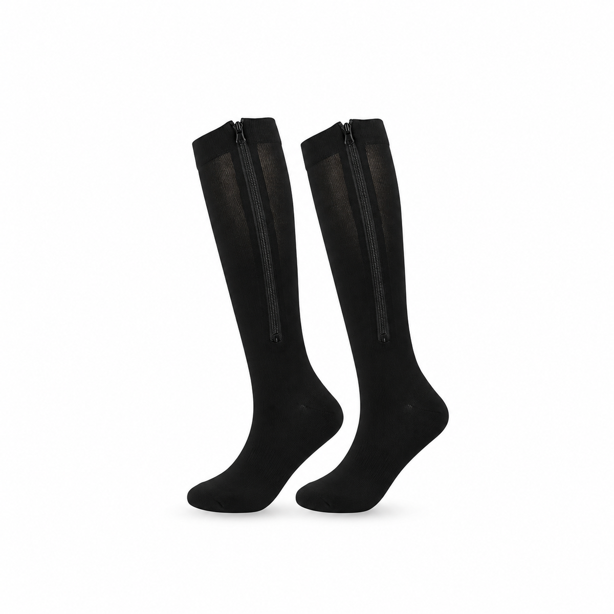 Easy-On Closed-Toe Zipper Compression Socks