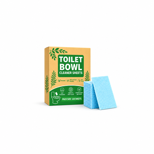 Fast-Dissolving Toilet Bowl Cleaner Sheets (120 Pack)