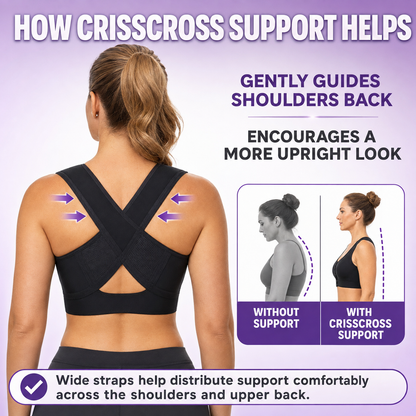 Front-Clasp Thin Seamless Bra for Posture Correction, Beauty Back, and Gathering Effect, Adjustable Bra Without Underwire, Women's Vest-Style Bra