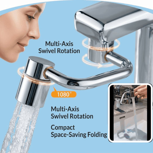 RSZZB® Robotic Arm Universal Faucet with Rotatable Spout Extension