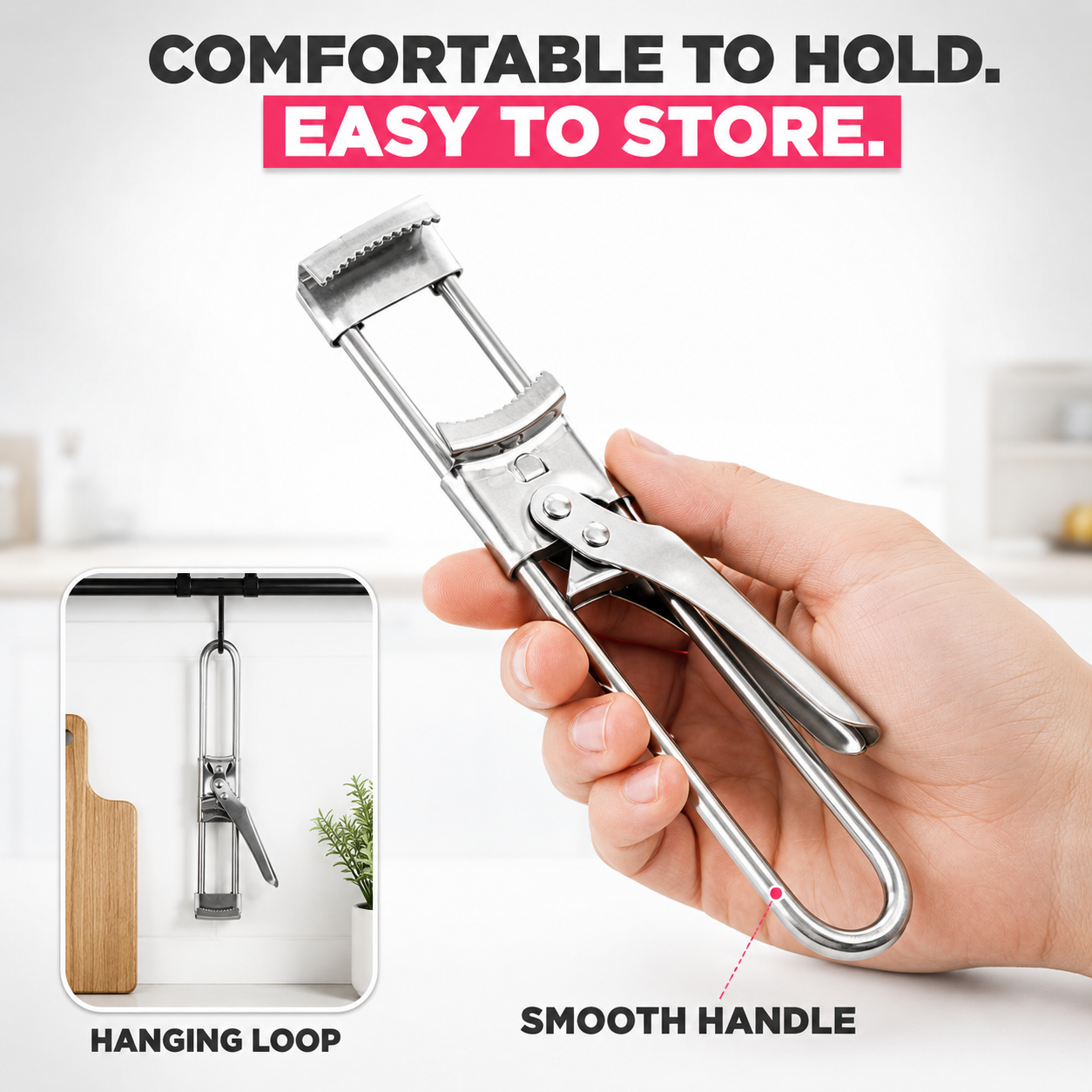 Adjustable Multifunctional Stainless Steel Can Opener